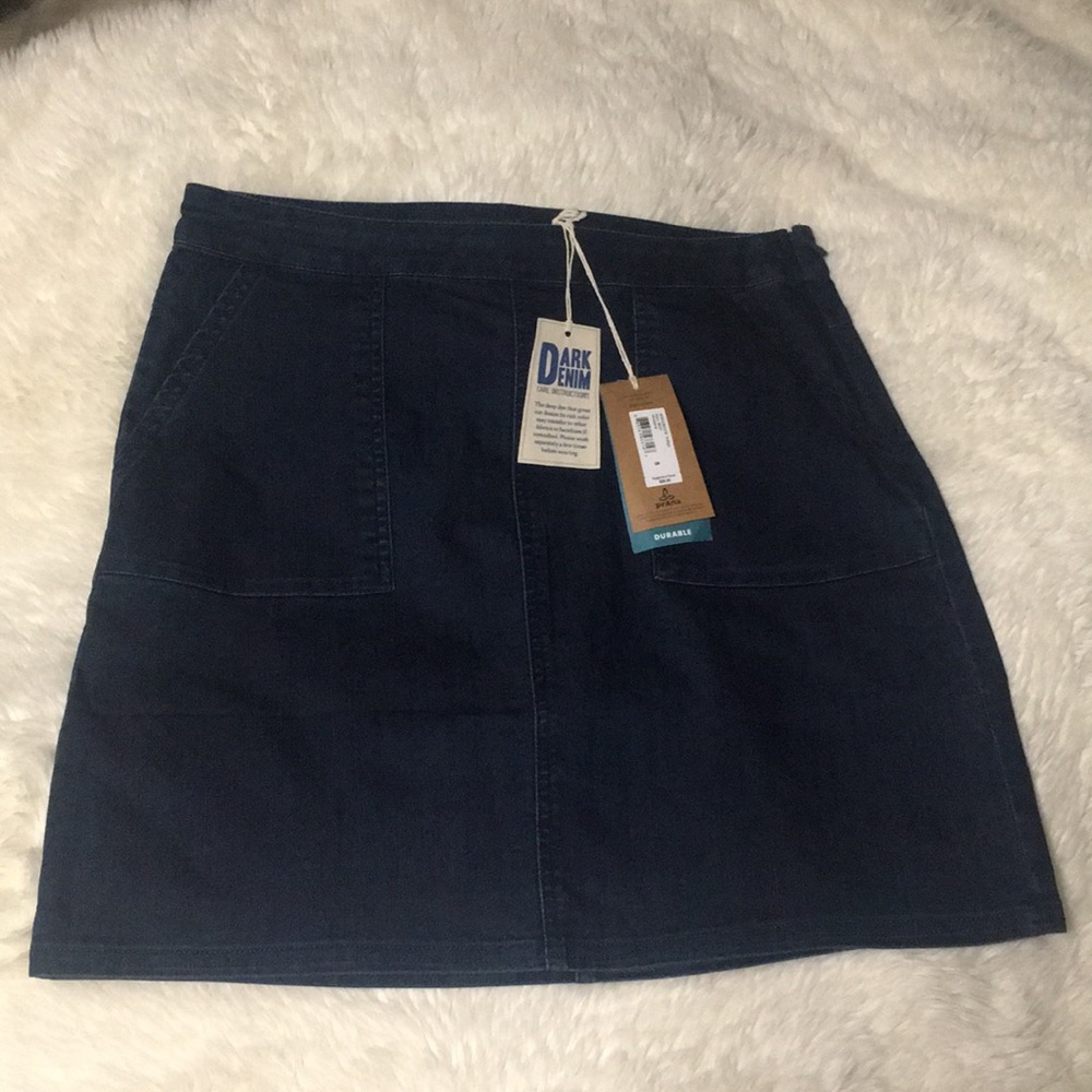 NWT Prana denim skirt